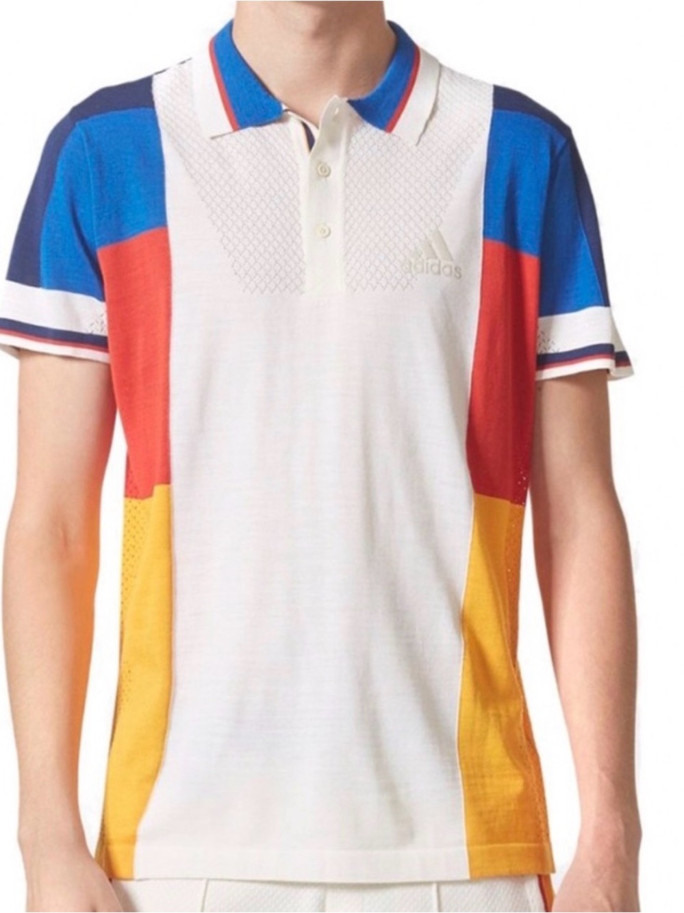 ADIDAS Pharrell Williams NY CB Colorblock Polo LTD men’s shirt sz M new with tag